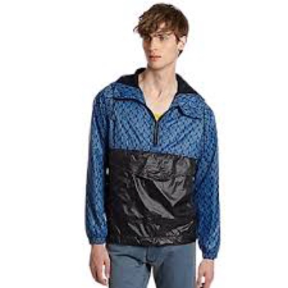 NWT Marc By Marc Jacobs Unisex Blue Patterned Windbreaker
